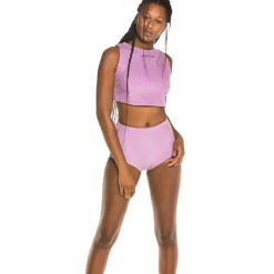 Grimey Pack Short + Top Engineering Corduroy Girl Fw19 Violet Online