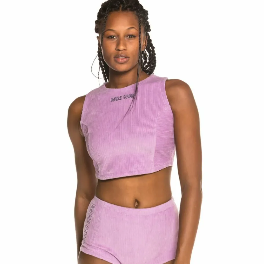 Grimey Pack Short + Top Engineering Corduroy Girl Fw19 Violet Online
