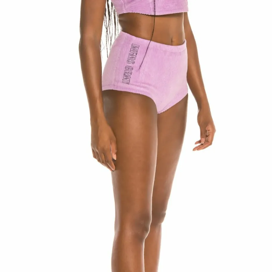 Grimey Pack Short + Top Engineering Corduroy Girl Fw19 Violet Online