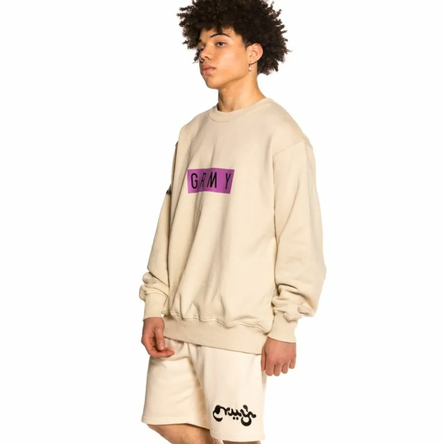 Grimey Pack Shorts "Hope Unseen" + Crewneck "Frenzy" - Sand - Spring 21 Store