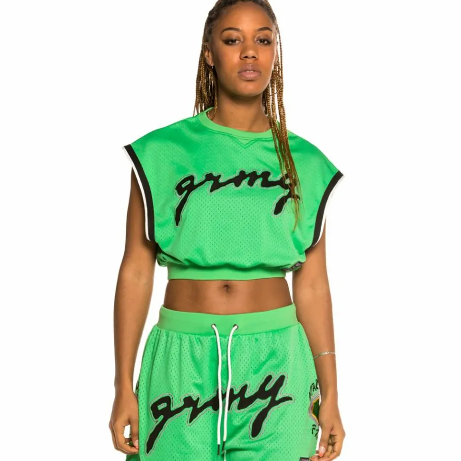 Grimey Pack Sweatshort + Top "Strange Fruit" Mesh - Green - Spring 21 Store