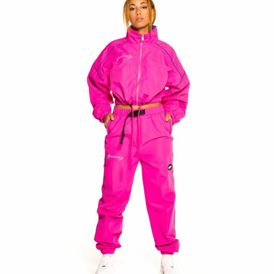 Grimey Pack Track Jacket + Track Pant "Martinica Fact" - Fuchsia - Fall 21 Shop
