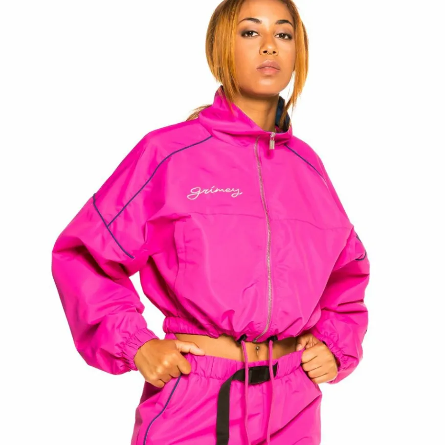Grimey Pack Track Jacket + Track Pant "Martinica Fact" - Fuchsia - Fall 21 Shop