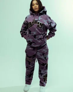 Grimey Pantalon Chandal All Over Print Tusker Temple - Purple - Fw23 Flash Sale