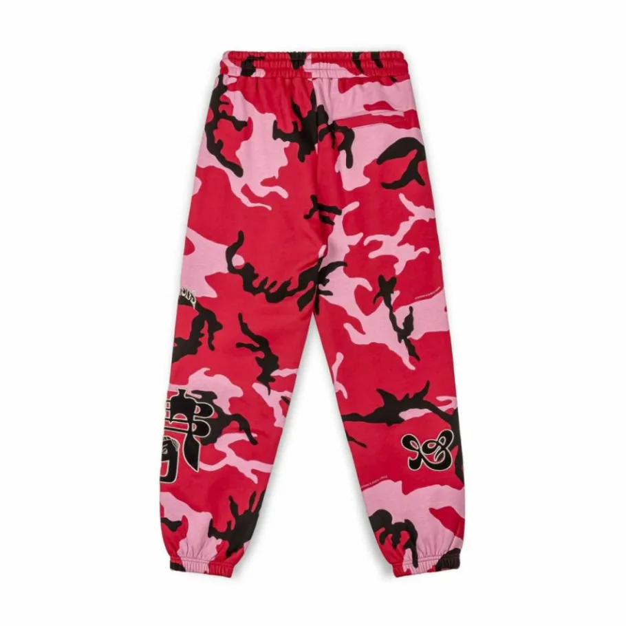 Grimey Pantalon Chandal All Over Print Tusker Temple - Red - Fw23 Outlet