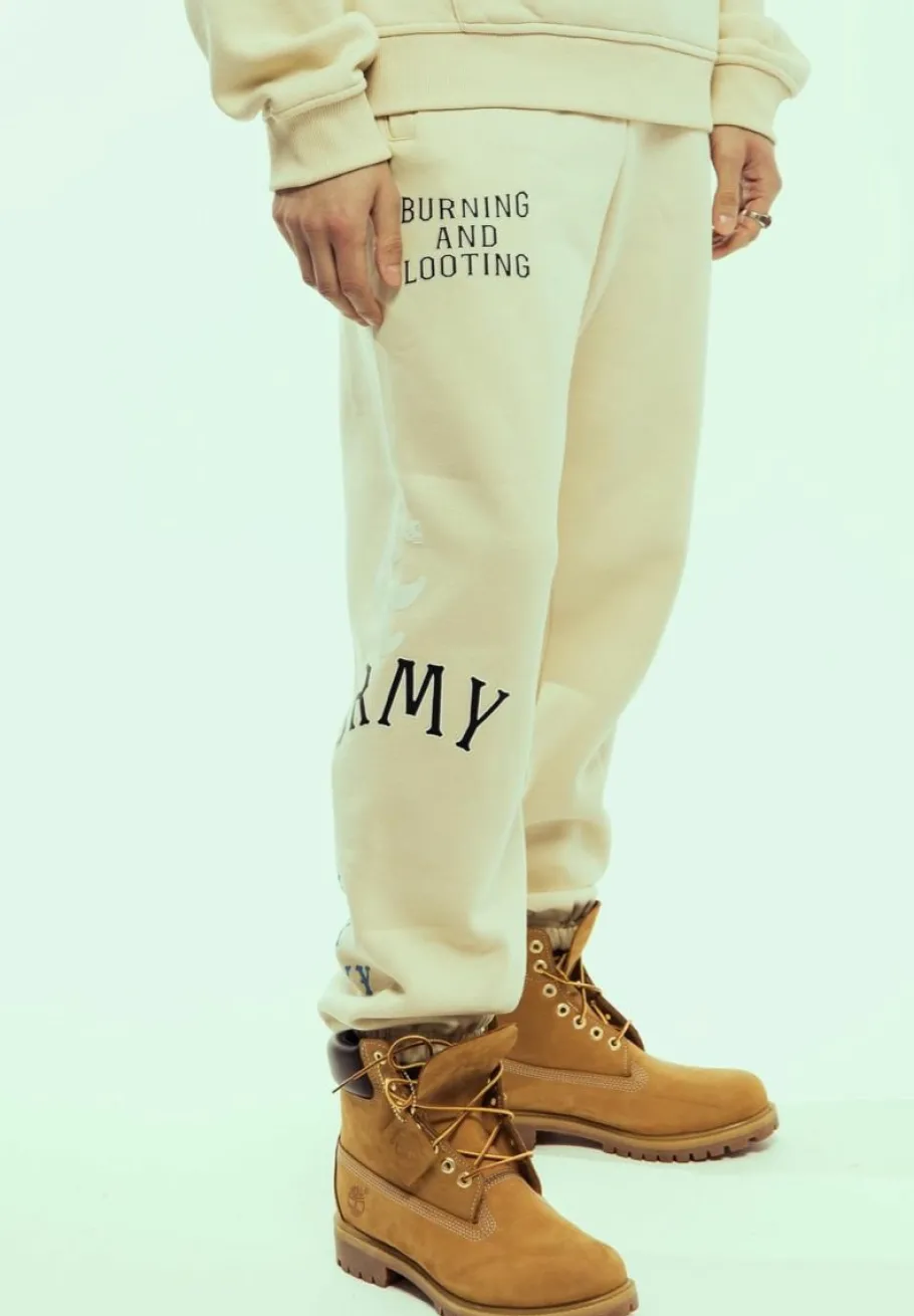 Grimey Pantalon Chandal Causing Panic - Cream - Ss24 Cheap