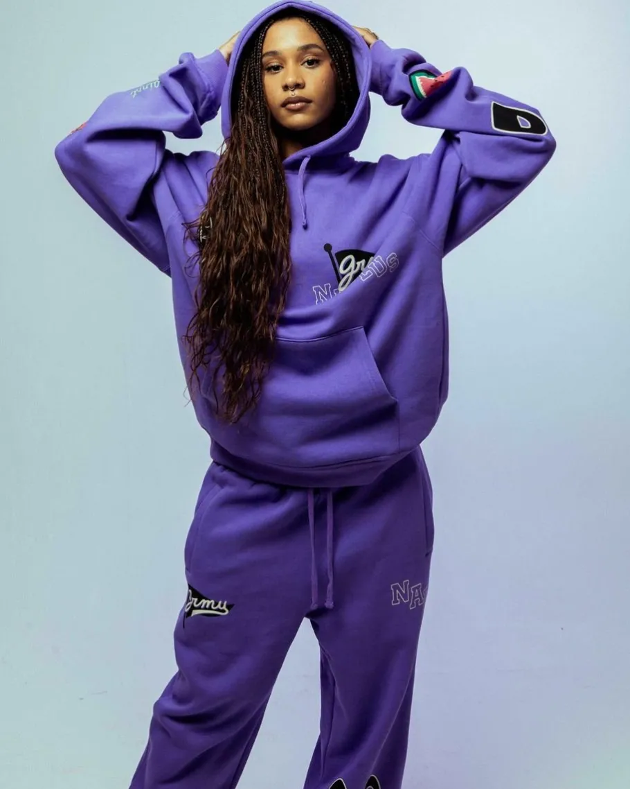 Grimey Pantalon Chandal Nablus - Purple - Fw23 Best