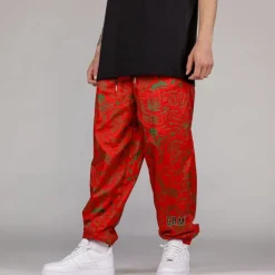 Grimey Pantalon Chandal The Toughest Satin Red - Spring 23 Outlet