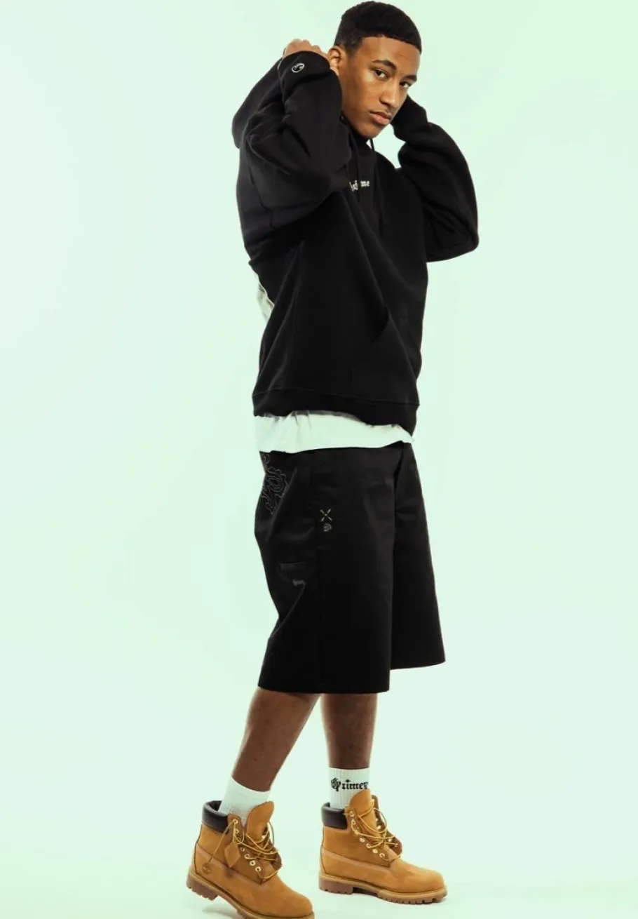 Grimey Pantalon Corto Causing Panic Loose - Black - Ss24 Hot