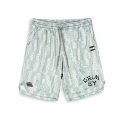 Grimey Pantalon Corto Lucky Dragon Mesh Basket - White - Ss24 New