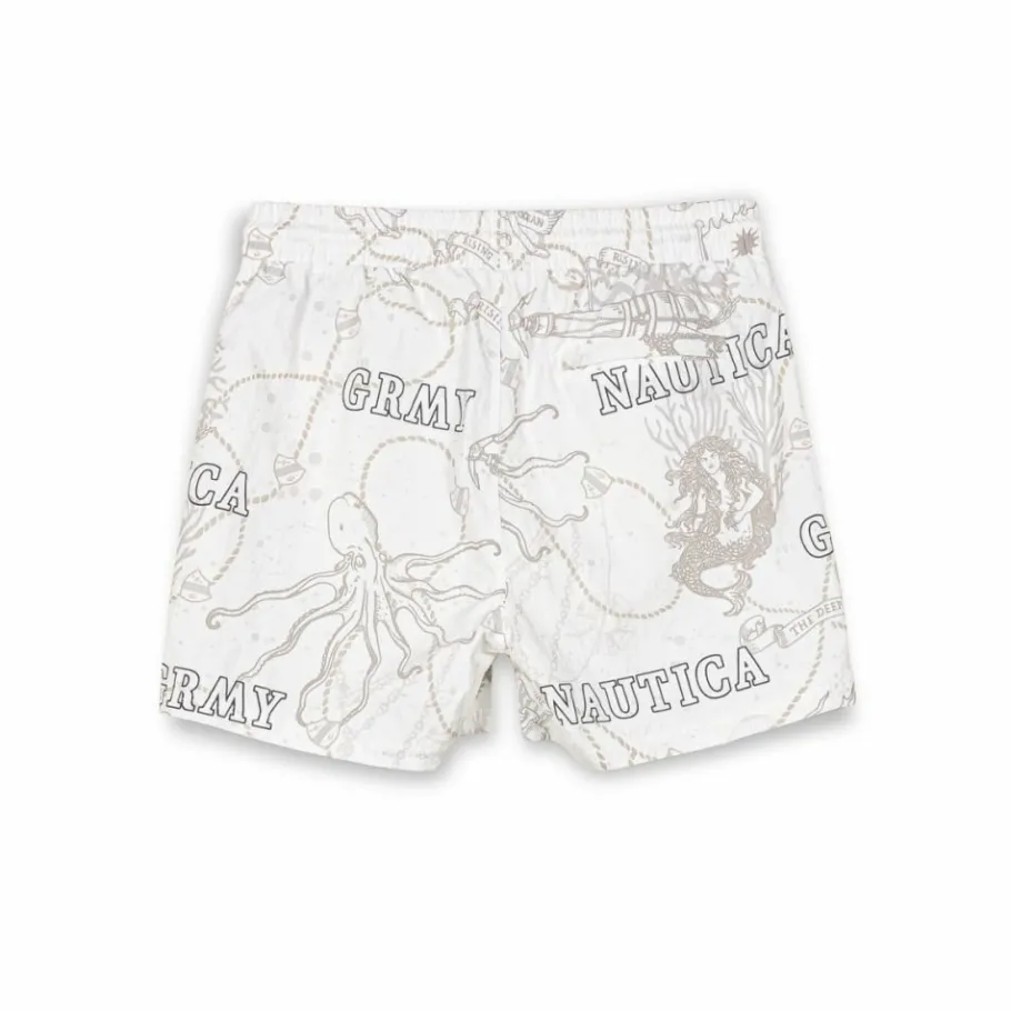 Grimey Pantalon Corto Mighty Harmonist Nautica X Grmy - White - Ss24 Clearance