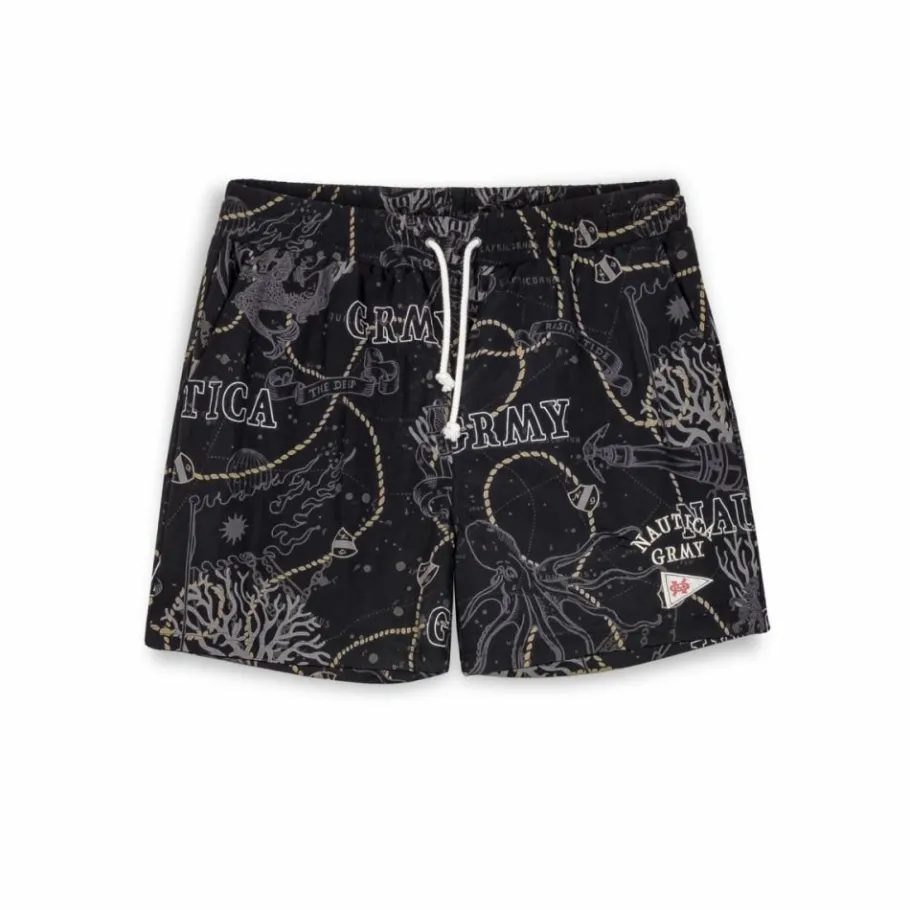 Grimey Pantalon Corto Mighty Harmonist Nautica X Grmy - Black - Ss24 Clearance