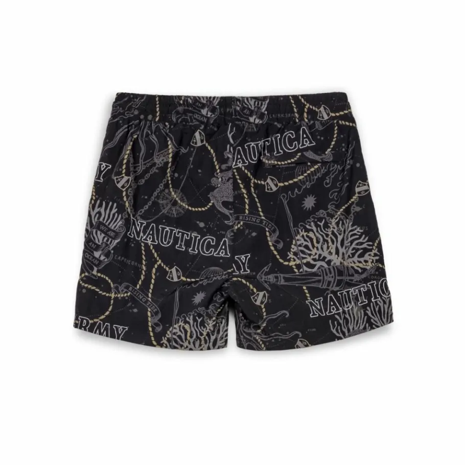 Grimey Pantalon Corto Mighty Harmonist Nautica X Grmy - Black - Ss24 Clearance