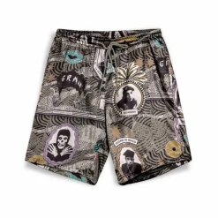 Grimey Pantalon Corto Supastar Satin - Green - Ss24 Store