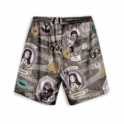 Grimey Pantalon Corto Supastar Satin - Green - Ss24 Store