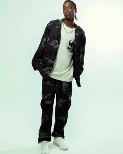 Grimey Pantalon All Over Print Tusker Temple - Black - Fw23 Best Sale