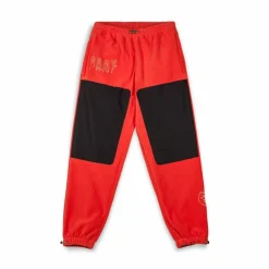 Grimey Pantalon Back At You Polar Fleece - Red - Fw23 Shop
