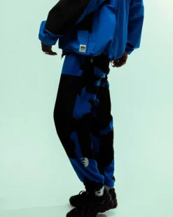 Grimey Pantalon Back At You All Over Print Polar Fleece - Royal Blue - Fw23 Fashion