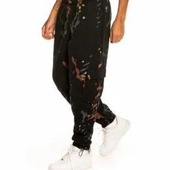 Grimey Pantalon "Jazz Thing" Padded All Over Print Sweatpants - Black - Fall 21 Hot