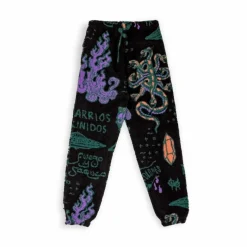 Grimey Pantalon Lost Boys All Over Jacquard Sweatpants - Black - Winter 22 Hot