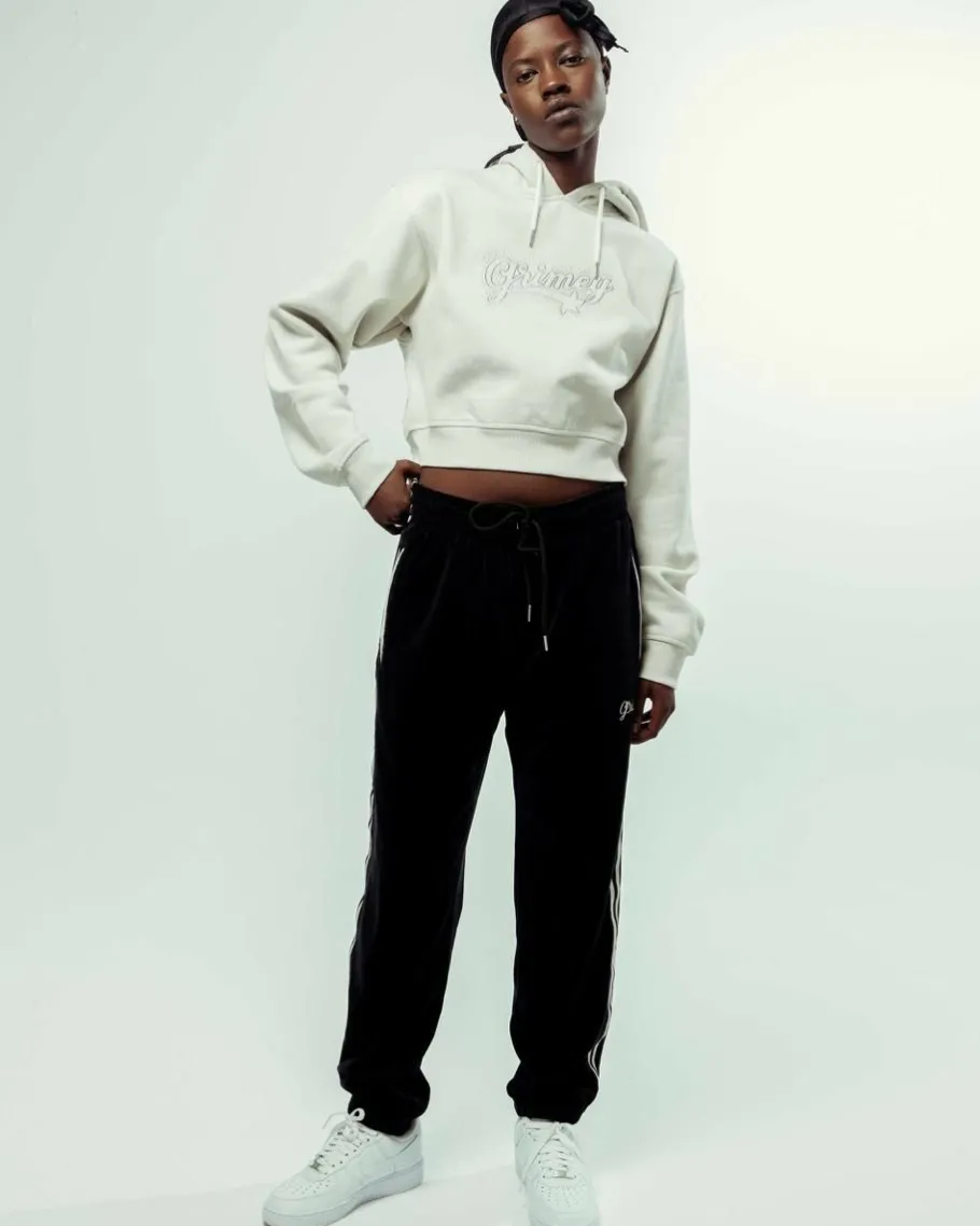 Grimey Pantalon Madrid Velvet - Black - Fw23 Sale