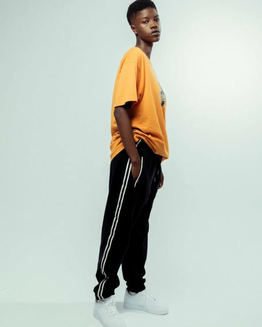 Grimey Pantalon Madrid Velvet - Black - Fw23 Sale