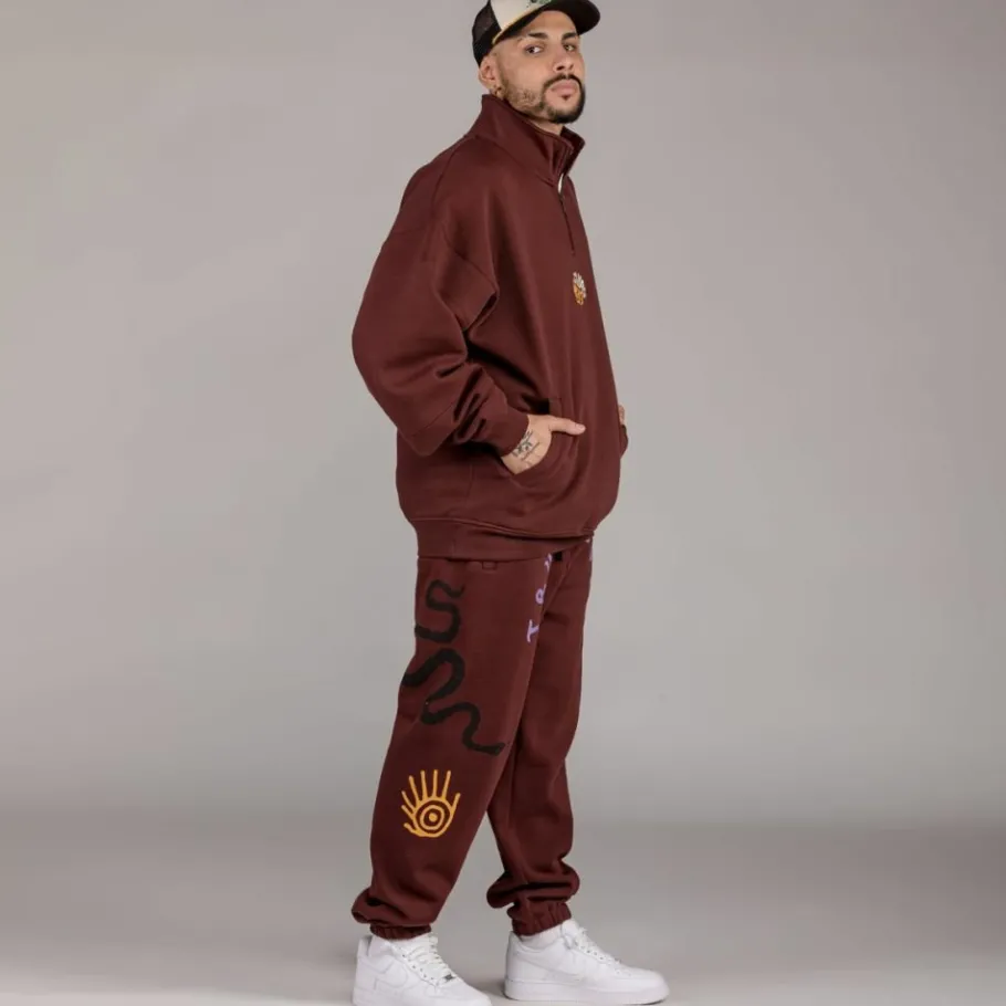 Grimey Pantalon "Snipes X True Roots" - Brown - Fall 22 Outlet