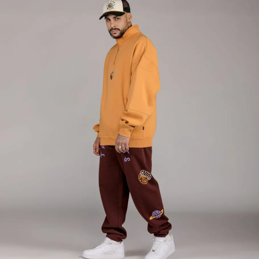 Grimey Pantalon "Snipes X True Roots" - Brown - Fall 22 Outlet