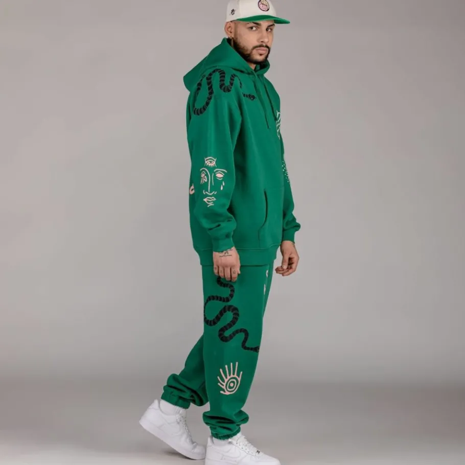 Grimey Pantalon "Snipes X True Roots"- Green - Fall 22 Outlet