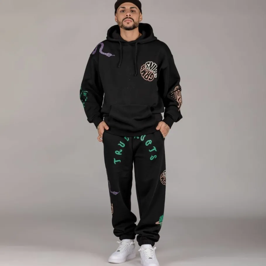 Grimey Pantalon "Snipes X True Roots"- Black - Fall 22 Discount