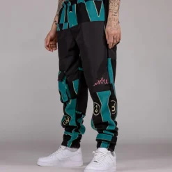 Grimey Pantalon Snow Fox All Over Print Polar Fleece - Blue - Winter L 22 New
