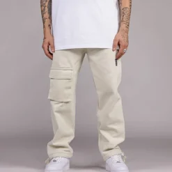 Grimey Pantalon Snow Fox Canvas - Cream - Winter L 22 Online