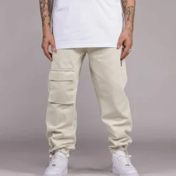 Grimey Pantalon Snow Fox Canvas - Cream - Winter L 22 Online
