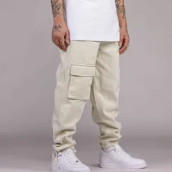 Grimey Pantalon Snow Fox Canvas - Cream - Winter L 22 Online