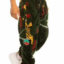 Grimey Pantalon "Space Lady All Over Jacquard" Sherpa - Orange - Winter 21 Sale
