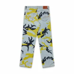 Grimey Pantalon Vaquero The Strait Talk All Over Print Camo Regular - Washed Camo - Fw23 Fashion