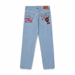Grimey Pantalon Vaquero The Sweet Burn Regular - Washed Blue - Fw23 Fashion