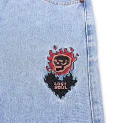 Grimey Pantalon Vaquero The Sweet Burn Regular - Washed Blue - Fw23 Fashion