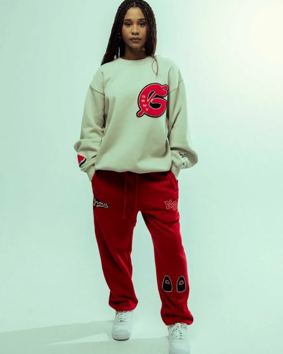 Grimey Panttalon Chandal Nablus - Dark Red - Fw23 Shop