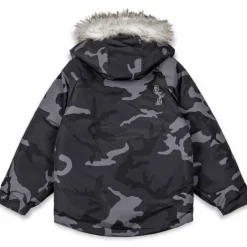 Grimey Parka All Over Print Tusker Temple Puffer - Black - Fw23 Sale