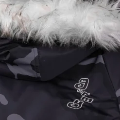 Grimey Parka All Over Print Tusker Temple Puffer - Black - Fw23 Sale