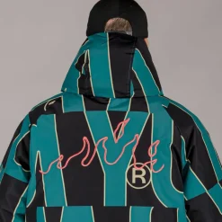 Grimey Parka Snow Fox All Over Print - Blue - Winter 22 Online