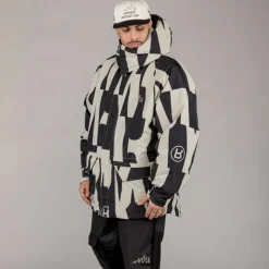 Grimey Parka Snow Fox All Over Print - Black - Winter 22 Shop