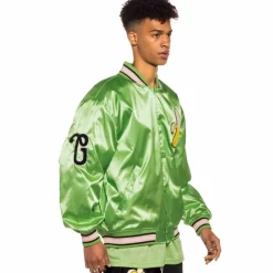Grimey Satin Jacket Jungle Punch - Green - Spring 22 New