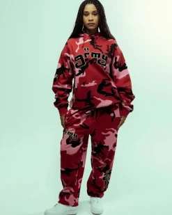 Grimey Sudadera Capucha All Over Print Tusker Temple Vintage - Red - Fw23 Online