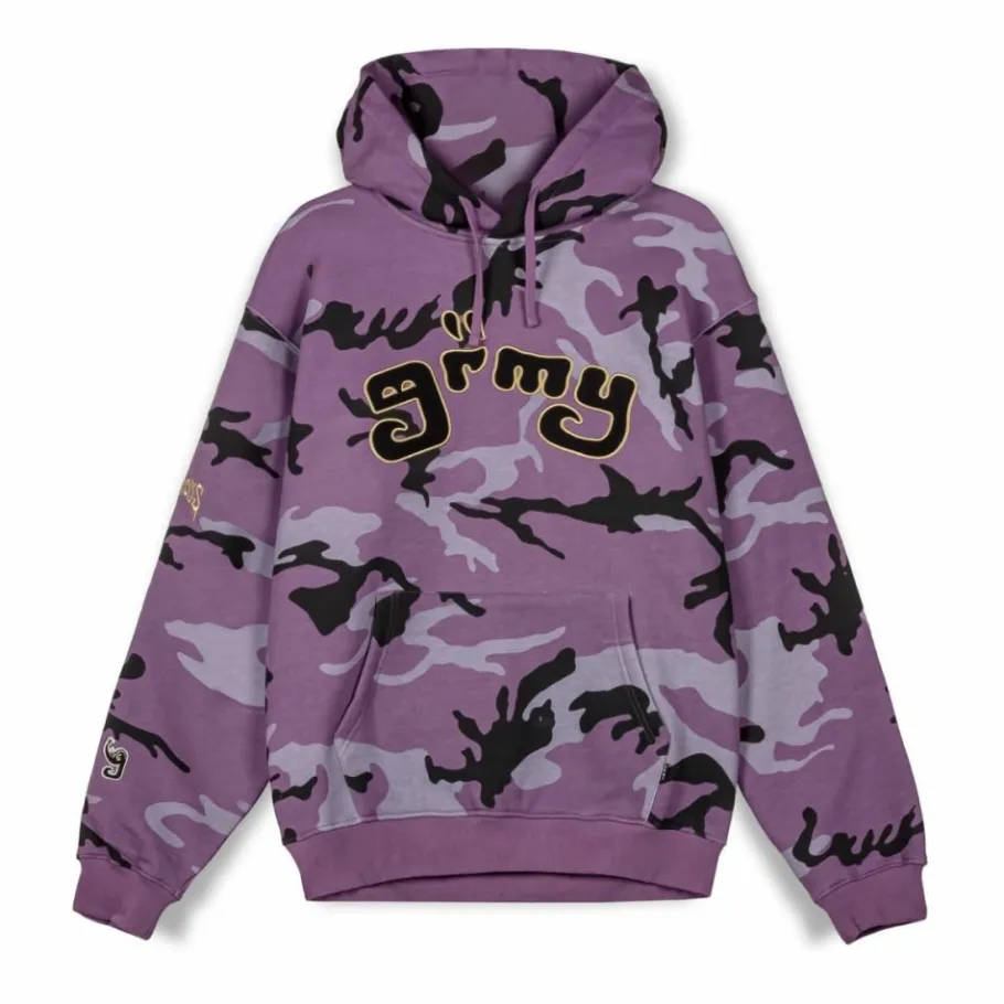 Grimey Sudadera Capucha All Over Print Tusker Temple Vintage - Purple - Fw23 Best