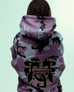 Grimey Sudadera Capucha All Over Print Tusker Temple Vintage - Purple - Fw23 Best