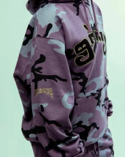 Grimey Sudadera Capucha All Over Print Tusker Temple Vintage - Purple - Fw23 Best