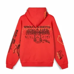 Grimey Sudadera Capucha Back At You Wide Hole Vintage - Red - Fw23 Best