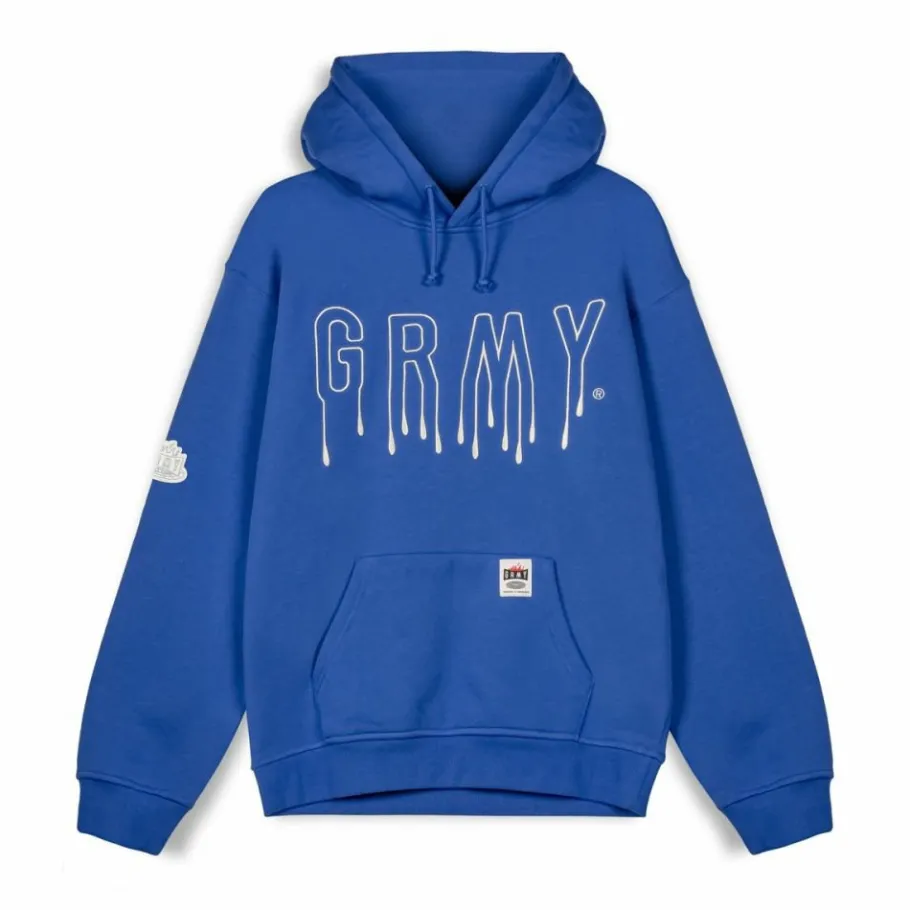 Grimey Sudadera Capucha Back At You Vintage - Royal Blue - Fw23 Flash Sale